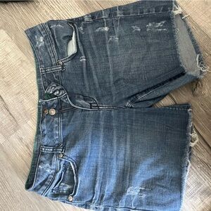 dELiA*s Distressed Denim Shorts - Blue